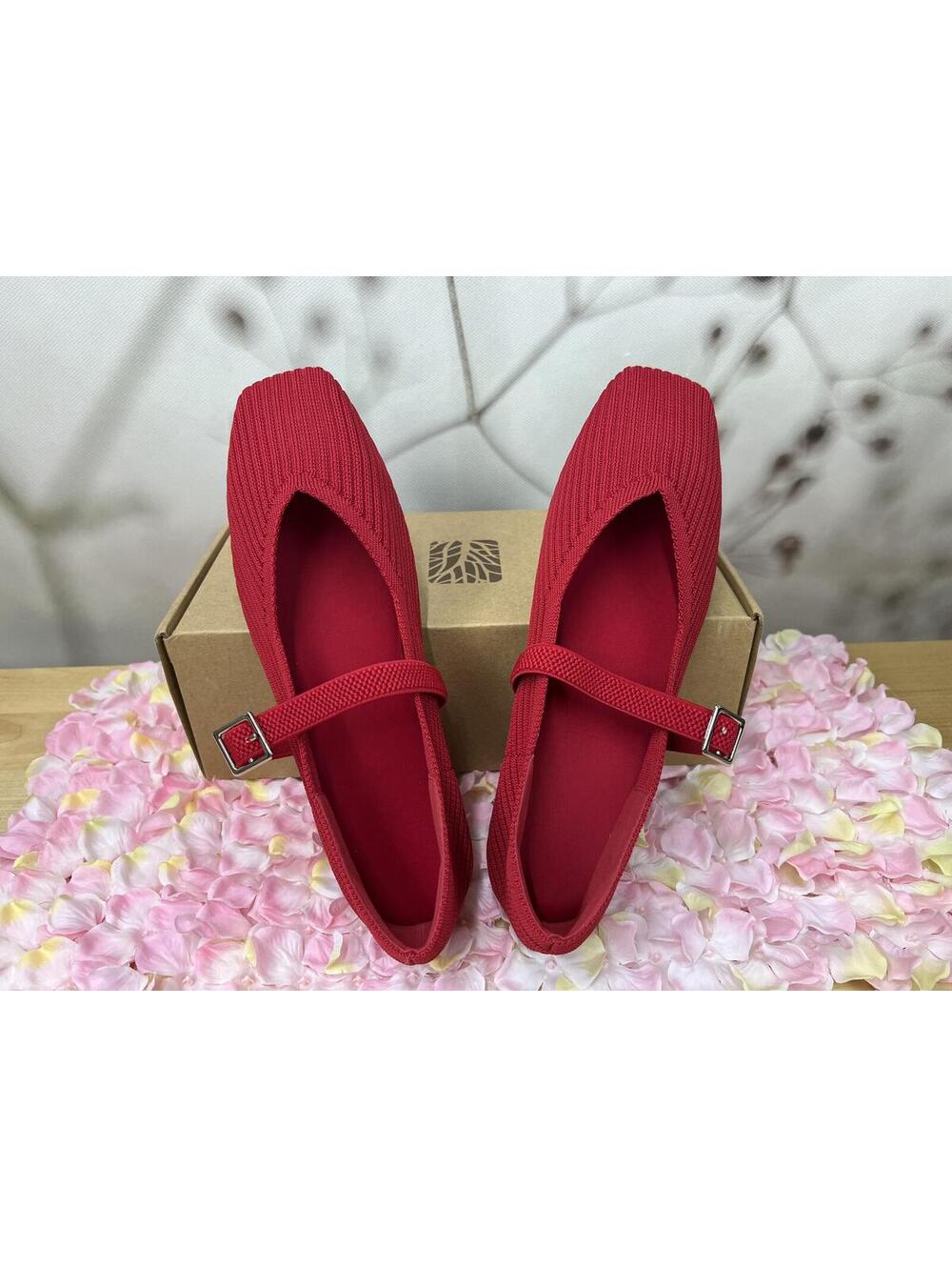 NEW with tag Red flats, memory soles - Picture 2 of 8